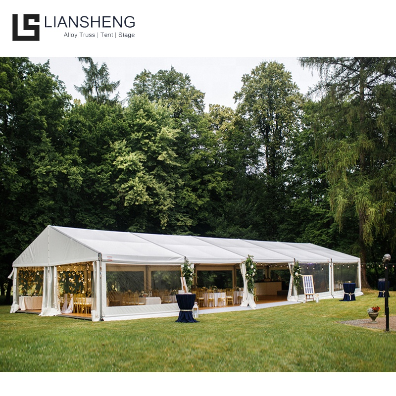 High Quality Heavy Duty Marquee Tent Wedding Aluminum Structure Luxury Transparent Wedding Party Events Tent Para sa 500 Tao