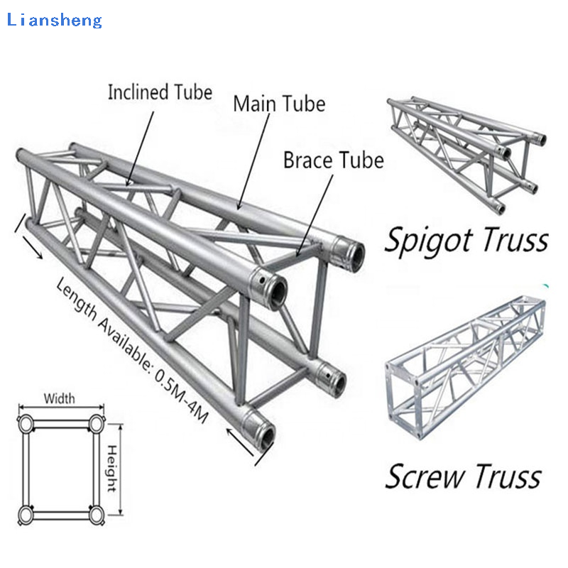 Aluminum Truss Outdoor Concert Truss Stage ng Speaker Lifting Spigot DJ Lighting Display Truss