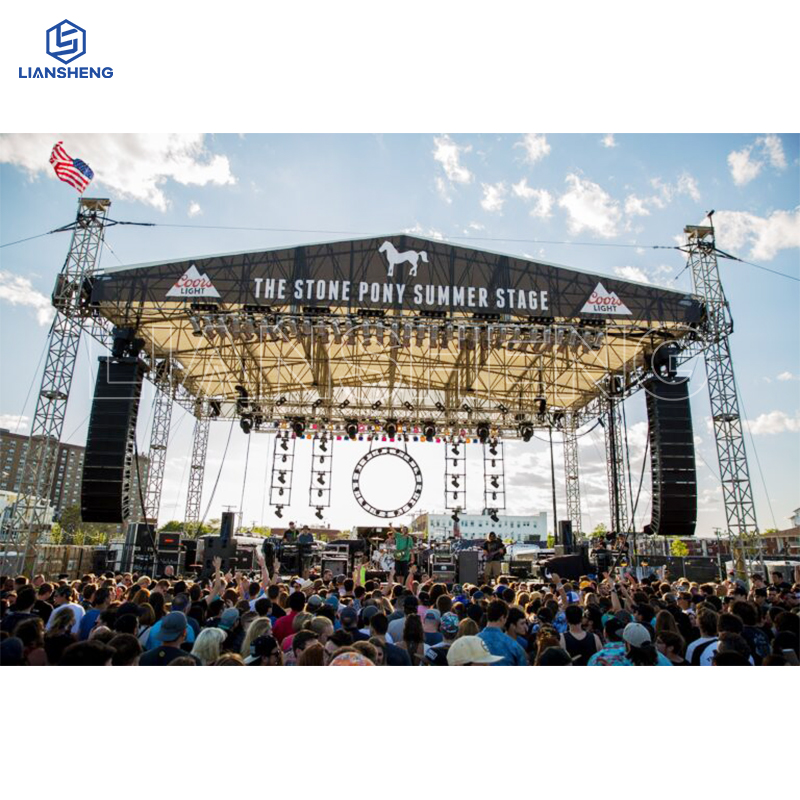 Hot Sale Concert Stage Truss Aluminum System Roof Truss Para sa LED Lighting Panlabas na Stage Para sa Mga Kaganapan