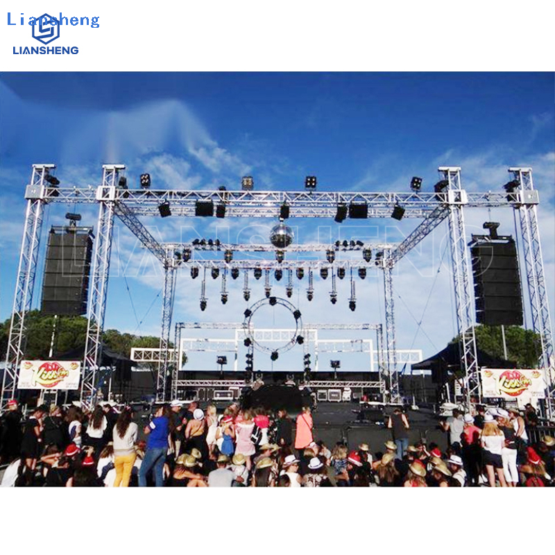 Mataas na Kalidad ng DJ Lights Music Festival Aluminum Outdoor Wedding Concert Stage Roof Truss System