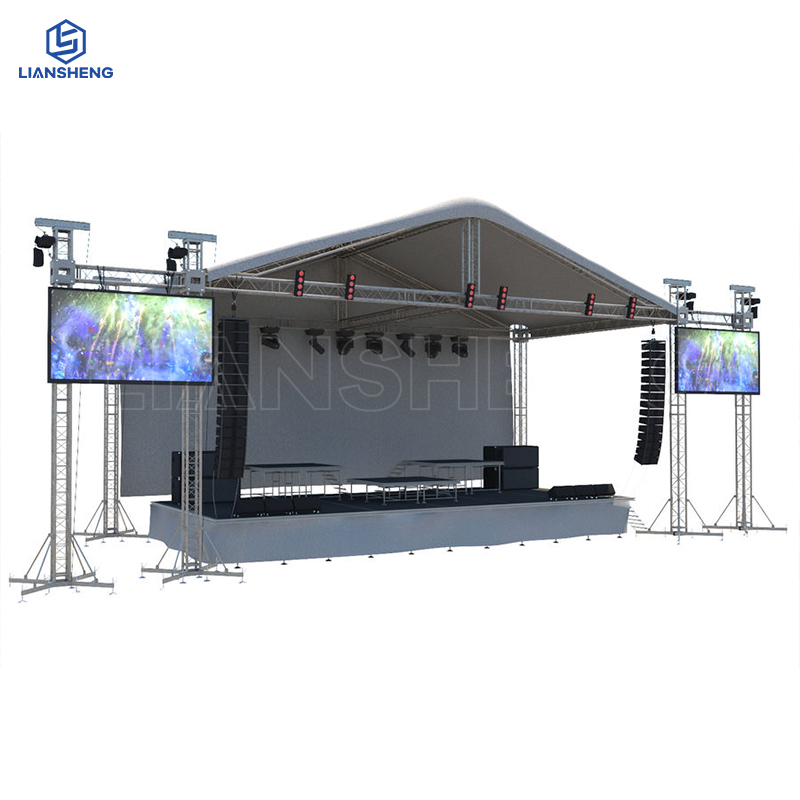 Hot Sale Outdoor Stage Podium Para sa Concert Event At Libreng Design Truss Aluminum Display