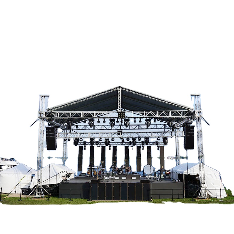 Ang sound speaker truss ay nagpapakita ng panlabas na stage platform Aluminum Lighting Truss triangular roof truss system para sa mga kaganapan