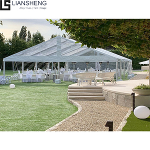 Mga Panlabas na Tent na May Aluminum Frame Clear Cover Marquee Part Tent Wedding Para sa 200 300 400 500 na Panauhin