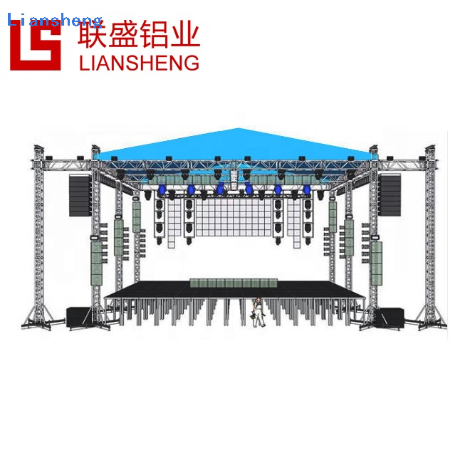 Hot Sale Customized Size Design Aluminum Truss Stand LED Lighting Truss DJ Stage Platform Para sa Event Show Concert