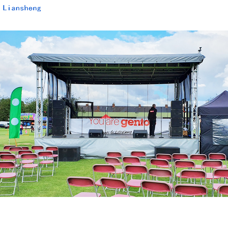 Panlabas na Truss Aluminum Frame Event Show Light Stage Portable Mobile Stage Platform Para sa Event Show