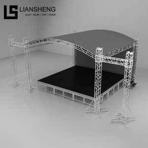 Hot Sale A- Shaped Roof Truss Display Outdoor Aluminum Sleeve Block Truss At Concert Stage Podium For Sale