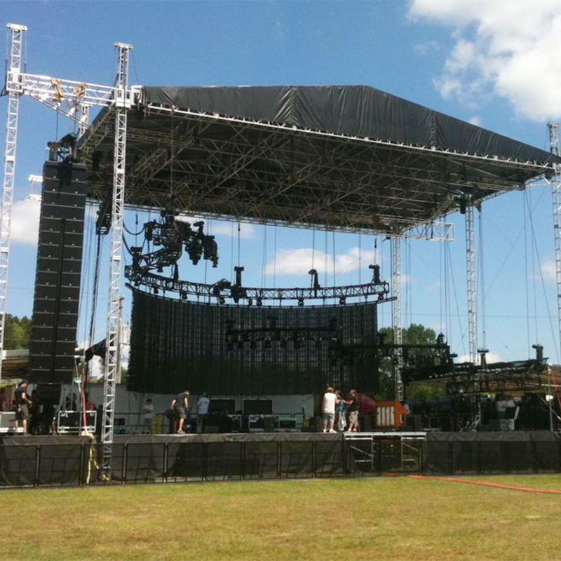 Madaling Pag-install sa Outdoor Concert Event Aluminum Spigot Truss Display Portable Aluminum Stage Platform