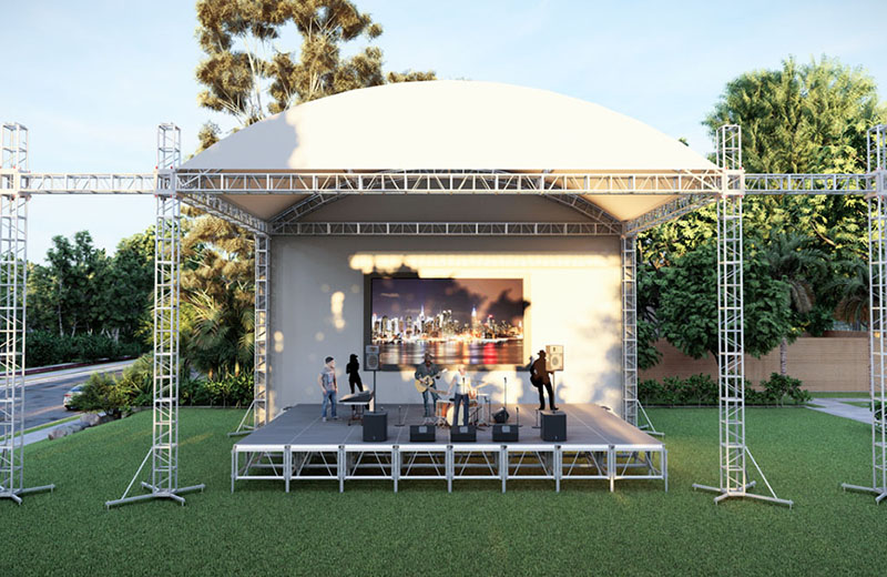 Isang panimula sa aplikasyon at pagtatayo ng mga stage trusses