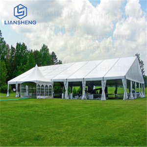 Pakyawan Mas Malaking Puting PVC Tent para sa Mga Kaganapan 40x80 40x60 Aluminum Frame Marquees Church Reception Warehouse Party Exhibition