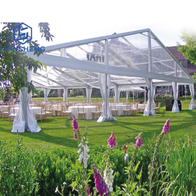 Outdoor Wedding Transparent Tent Aluminum Luxury Malaking Party Event Tent para sa 1000 Tao