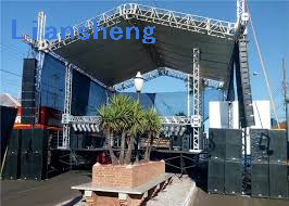 Aluminum Truss para sa event curved roofTruss system outdoor concert Stage Platform mga ilaw ng sepaker mga truss display