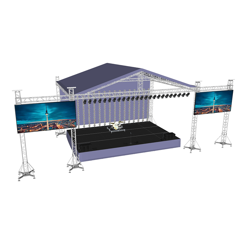 Factory Price Customized Roof Truss Aluminum With Lifting System Madaling I-install ang Outdoor Stage Para sa Concert Event