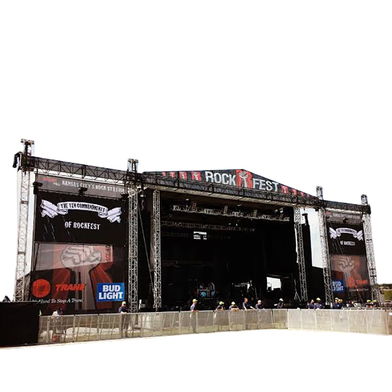 Hot Sale Concert Stage Truss Aluminum System Roof Truss Para sa LED Lighting Panlabas na Stage Para sa Mga Kaganapan