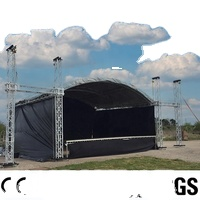 Hot Sale A- Shaped Roof Truss Display Outdoor Aluminum Sleeve Block Truss At Concert Stage Podium For Sale