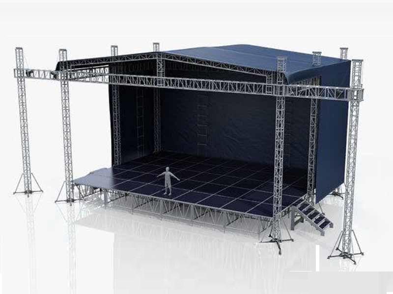 Panlabas na Truss Aluminum Frame Event Show Light Stage Portable Mobile Stage Platform Para sa Event Show