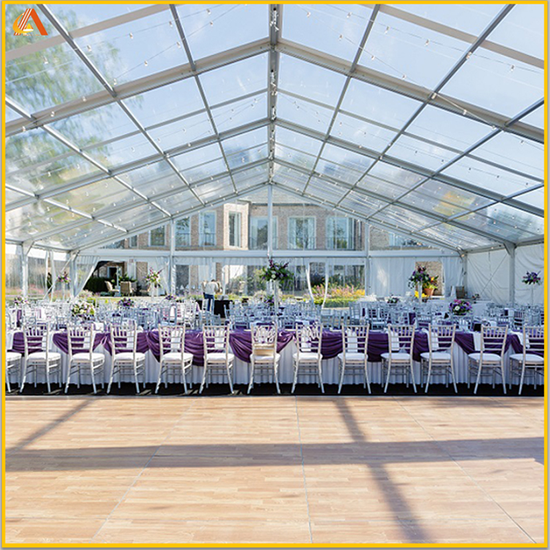 Mataas na Kalidad ng Aluminum Alloy Structure Hindi tinatagusan ng tubig PVC Canopy Tent Event Wedding Party Tent Transparent Marquee Tent