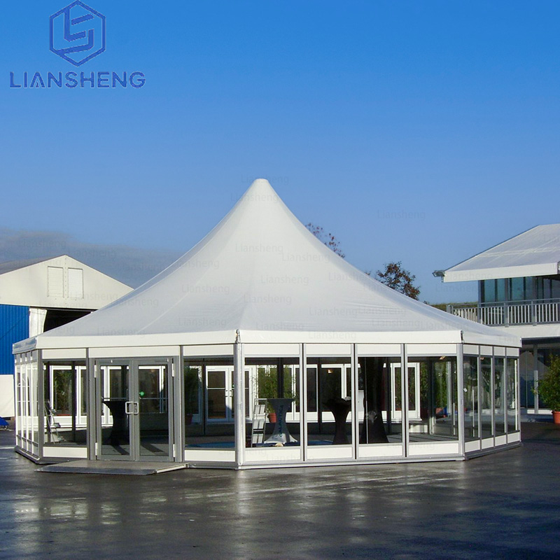 Malaking kaganapan pansamantalang eksibisyon malaking rooftop waterproof marquee para sa trade show event tent