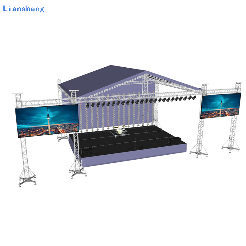 Mataas na Kalidad ng DJ Lights Music Festival Aluminum Outdoor Wedding Concert Stage Roof Truss System