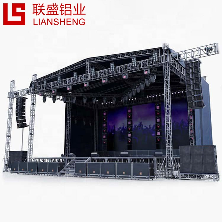 Hot Sale A- Shaped Roof Truss Display Outdoor Aluminum Sleeve Block Truss At Concert Stage Podium For Sale