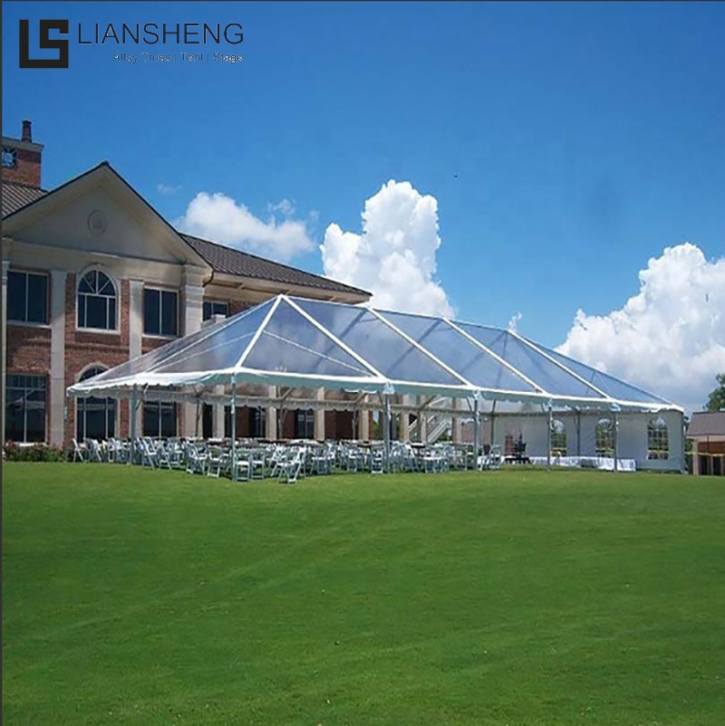 Mataas na Kalidad ng Aluminum Alloy Structure Hindi tinatagusan ng tubig PVC Canopy Tent Event Wedding Party Tent Transparent Marquee Tent