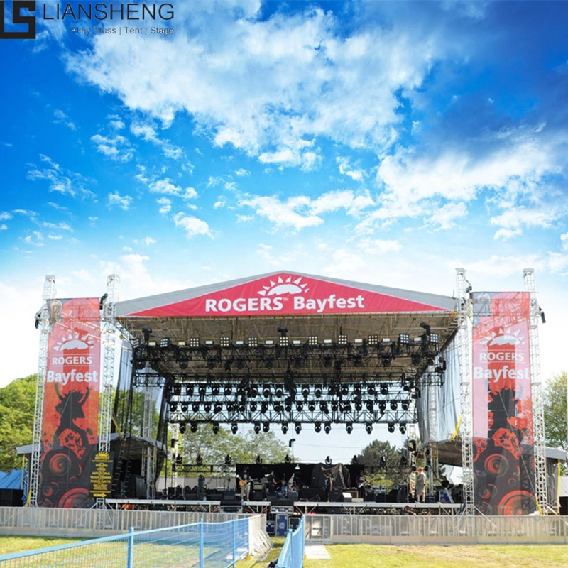 Hot Sale Portable Aluminum Stage Lights Equipment Podium Platform Truss Stage Aluminum Truss Display Stage