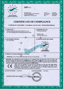 Liansheng Aluminum Certificate 2