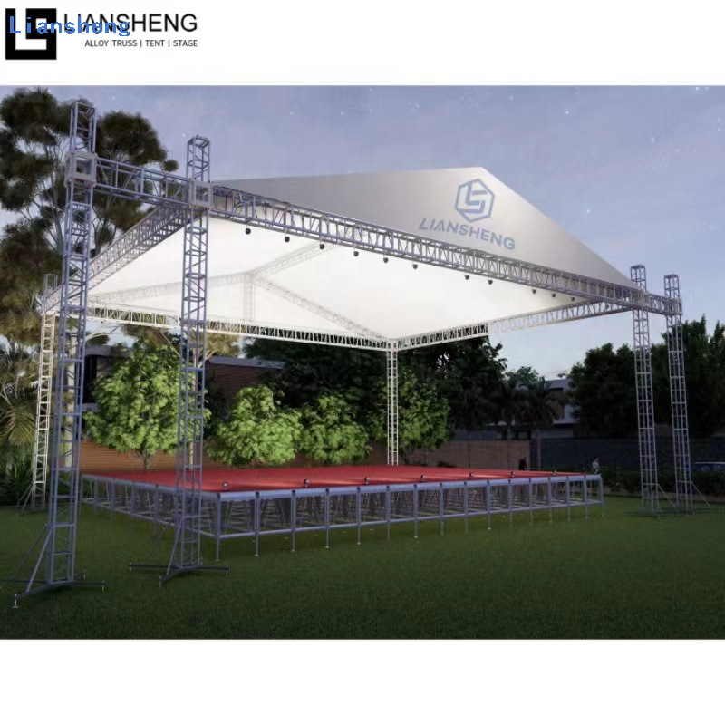 Hot Sale Outdoor Concert Lighting Truss Stand Aluminum Show Concert Stage Podium na May Truss Lifting System