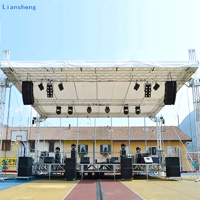 Outdoor Fast Install Customized Roof Truss Stage System Na May Movable Stage Platform Para sa Event Concert