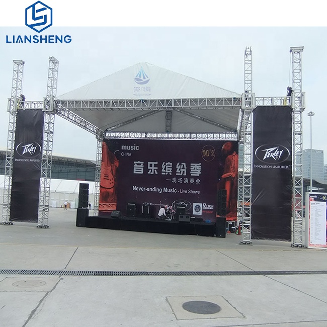 Hot Sale A- Shaped Roof Truss Display Outdoor Aluminum Sleeve Block Truss At Concert Stage Podium For Sale