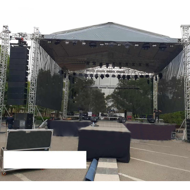 Madaling Pag-install sa Outdoor Concert Event Aluminum Spigot Truss Display Portable Aluminum Stage Platform