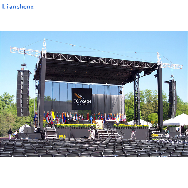 Panlabas na Truss Aluminum Frame Event Show Light Stage Portable Mobile Stage Platform Para sa Event Show
