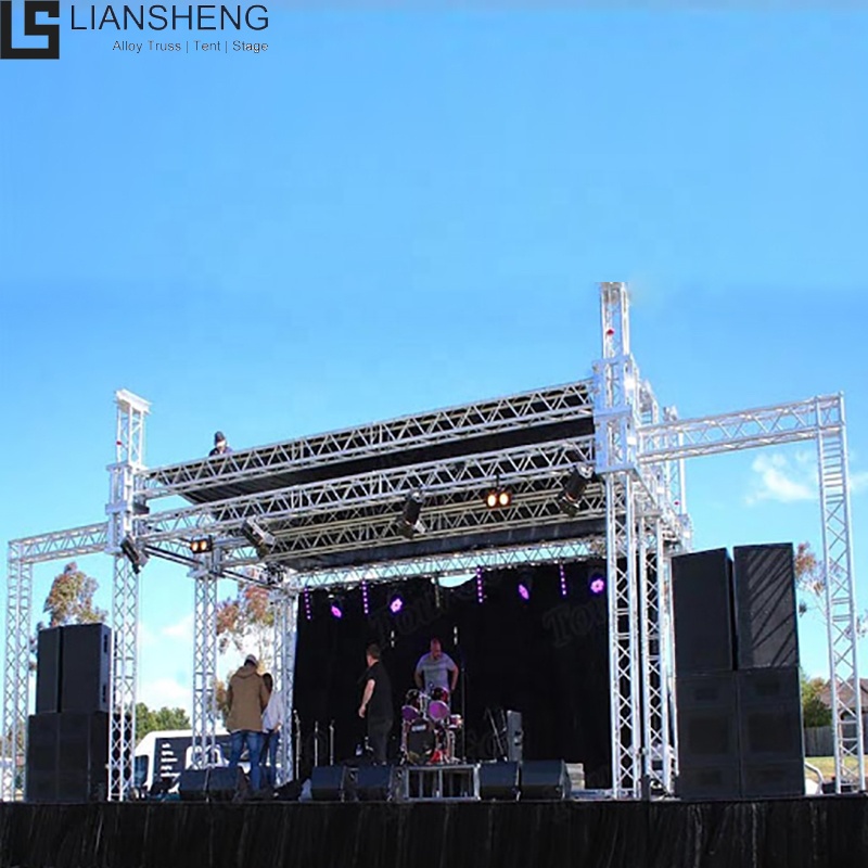 Ang sound speaker truss ay nagpapakita ng panlabas na stage platform Aluminum Lighting Truss triangular roof truss system para sa mga kaganapan