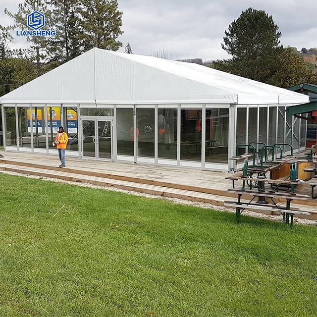 Presyo ng Pakyawan ng Pabrika Panlabas na Exhibition Tent Aluminum Alloy Structure Custom Tent Glass Wall Marquee Tent