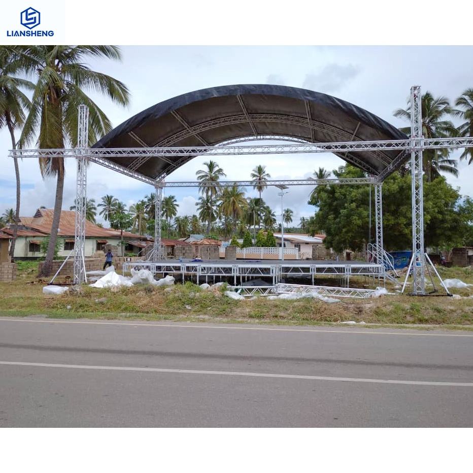 Aluminum Truss Stage Mobile Stage Platform Ground Support Truss Exhibition Truss