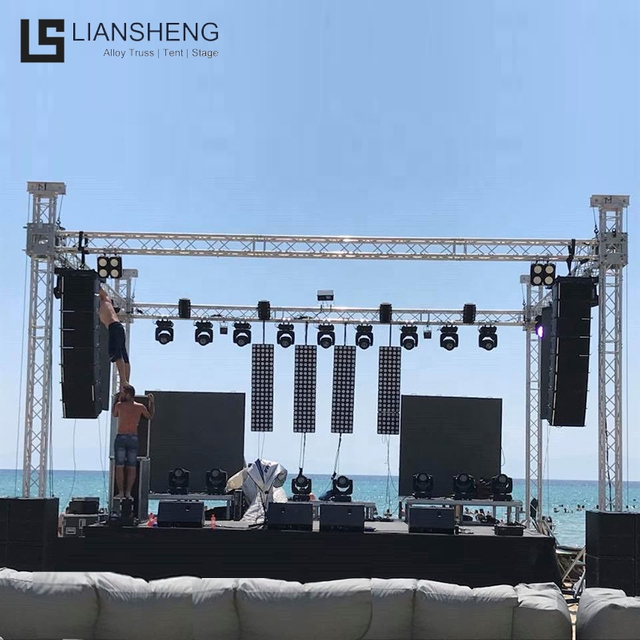 Matibay at lumalaban sa kaagnasan na aluminum stage truss para sa mga concert event