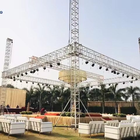 Size Support Customization High Load-Bearing Aluminum Alloy Spigot Truss SystemPara sa Music Concert
