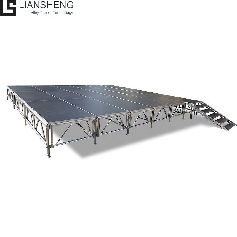 Panlabas na Event Concert Event Stage Platform Arc Top Truss Aluminum Display Customized Design