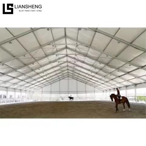 Factory Whole Sale Price Murang Malaking Span Heavy Duty Industrial Warehouse Storage Tent na may PVC Fabric Aluminum Frame Structure