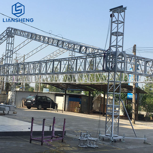 Aluminum Hanging System Truss Lifting Tower System Stage ng Event Stage ng Aluminum Alloy Lighting Sounder Speaker Truss