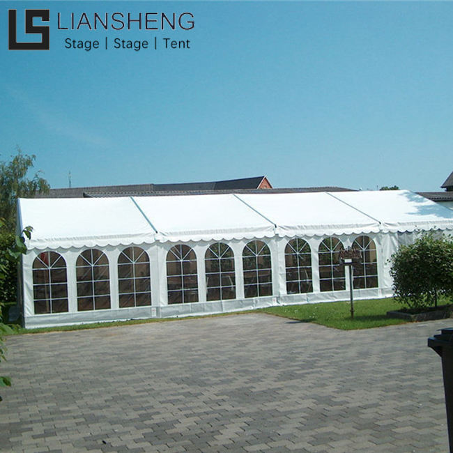 Custom na White Event Wedding Party Tent na may Aluminum Frame Waterproof PVC Cover 10x12 10x15 10x20 10x30 10x40 10x50