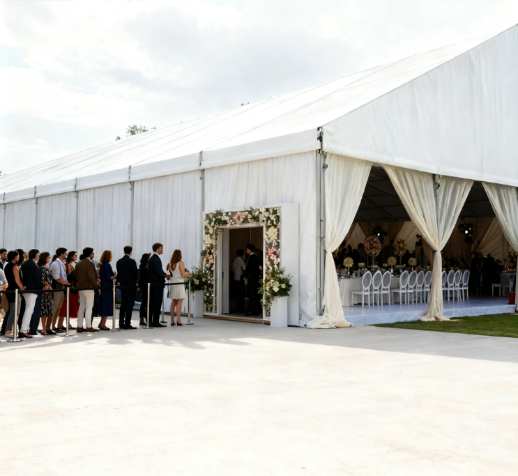 [Cloud Hall Series] 20×50m Exclusive Wedding Tent — Gumagamit ng Malambot na Liwanag Bilang Brush Para Maghabi ng Hindi Nababagabag na Romansa