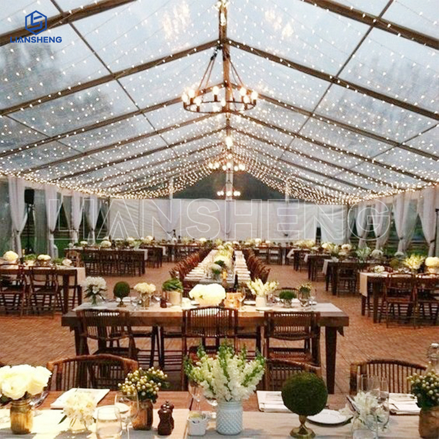Top Quality Aluminum Frame 500 upuan Transparent Wedding Party Event Tent for Sale