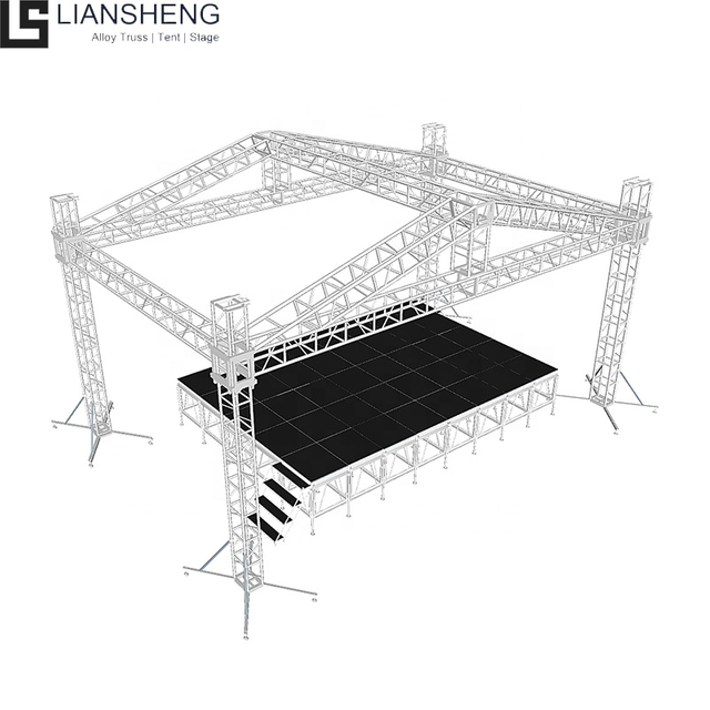 De-kalidad na Outdoor Aluminum Stage Truss System para sa Speaker Display