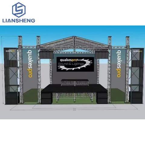 Hot Selling Wholesale Event Truss Stage Aluminum Concert Stage Podium Roof Truss Stage Display