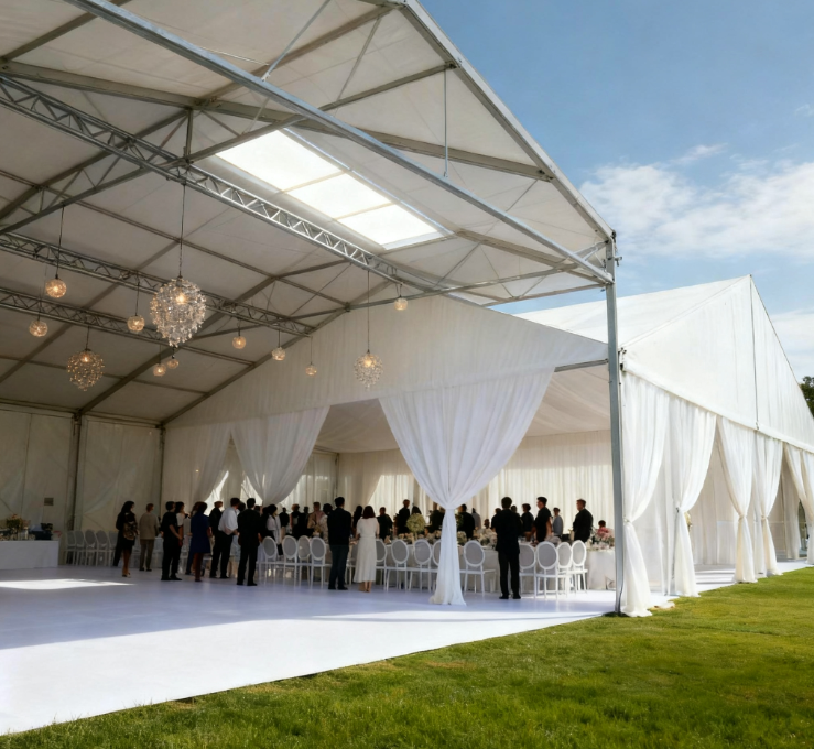 [Cloud Hall Series] 20×50m Exclusive Wedding Tent — Gumagamit ng Malambot na Liwanag Bilang Brush Para Maghabi ng Hindi Nababagabag na Romansa