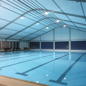 Insulated Panlabas na Temporary Warehouse tent Malaking Extra Workshop Sports Storage Hall Metal Prefabricated Aluminum Frame Industrial tent