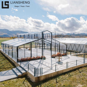 Marangyang Aluminum Alloy Black-Frame Atrium Tent para sa Exhibition, Weddings at Events