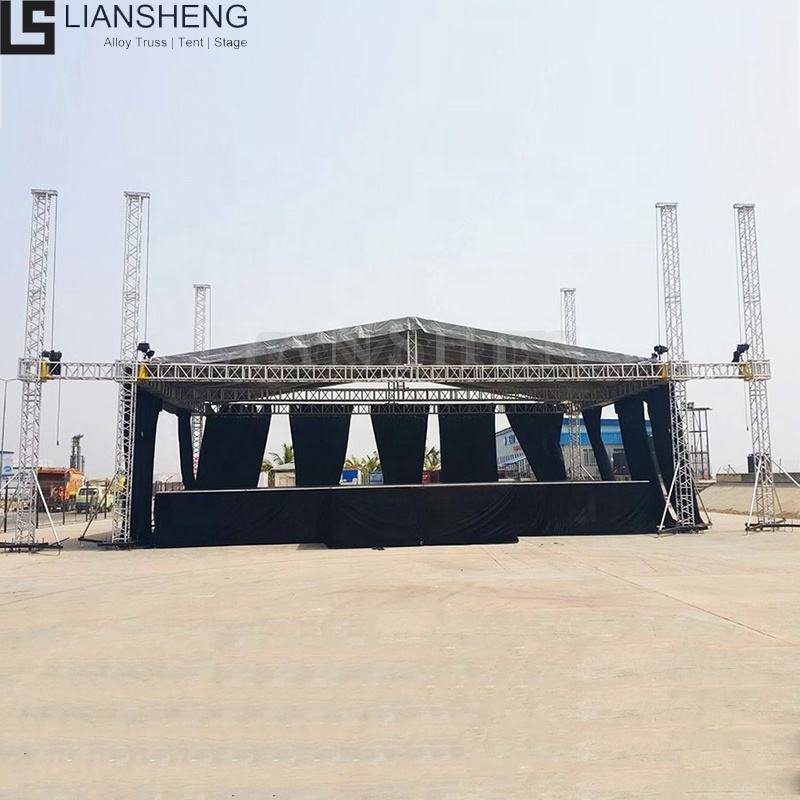 Pinakamahusay na Aluminum Truss With Speaker System Outdoor Event Concert for Sale
