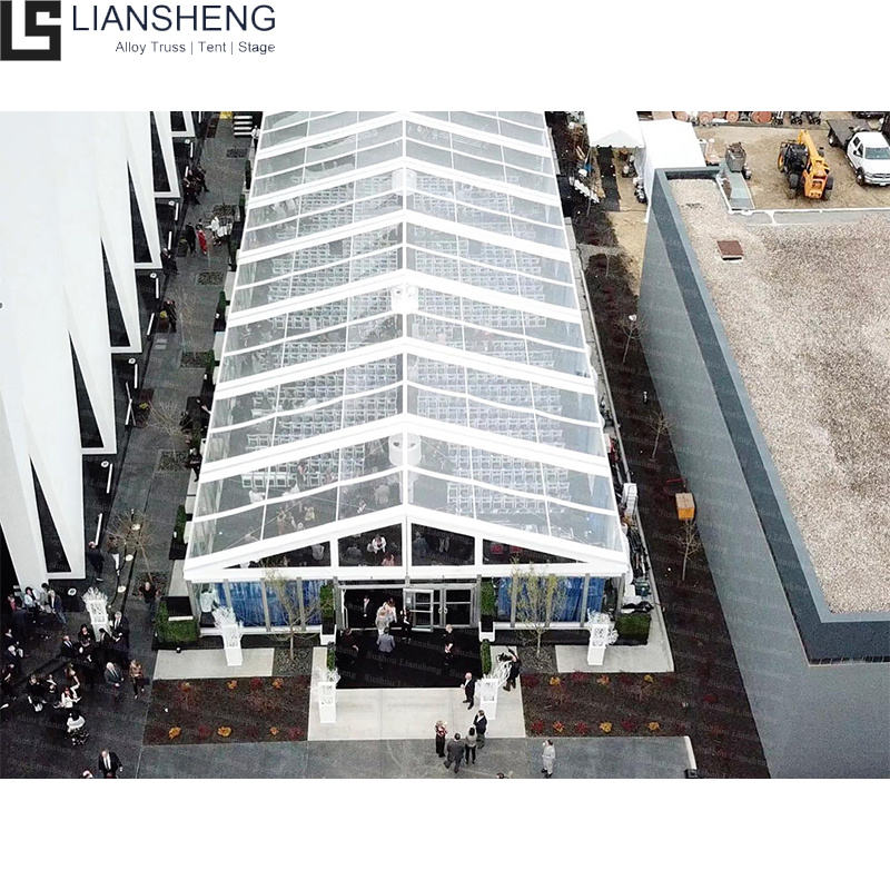 I-customize ang Mataas na Kalidad Maliit na 50-100 Tao Aluminum White Outdoor 10X10 Wedding Lining Party Tent