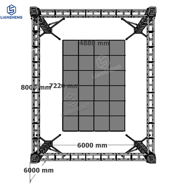 Customized Size OEM ODM LOW MOQ High Quality Aluminum Alloy Europe Standard Stage Truss